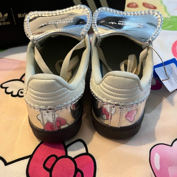 Adidas x Wales Bonner Collaboration Metallic Silver Sneakers - Picture 6 of 7